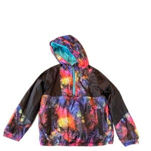 Lands' End Multicolor Galaxy Print Jacket
